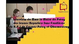 Mme Le Maire de Précy reçoit les Jeunes Reporters Sans Frontières du RPI de Fresnes, Précy et Charmentray, Seine-et-Marne #tvlocale #localinfo